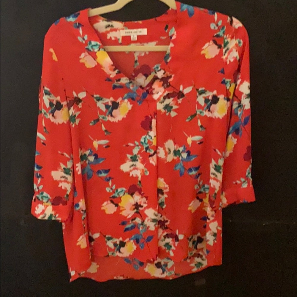 Floral Satin Top